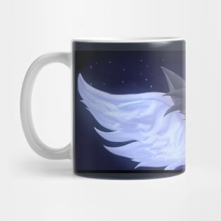 A moon angel - sold as a mug, phone case, poster, and notebook! Mug